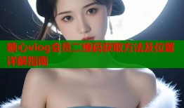 糖心vlog会员二维码获取方法及位置详解指南