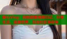 糖心Vlog：你的甜蜜视频日记，分享生活，连接世界，互动社区等你来