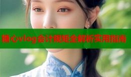 糖心vlog会计规矩全解析实用指南