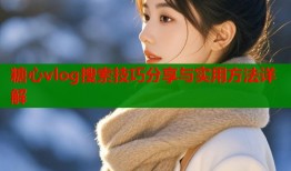 糖心vlog搜索技巧分享与实用方法详解