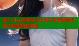 糖心vlog名媛生活日常分享优雅时尚魅力绽放精彩瞬间