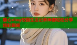 糖心vlog校园生活记录神器轻松分享精彩瞬间