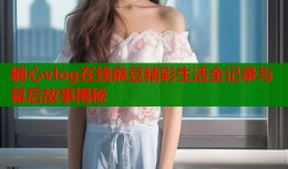 糖心vlog在线麻豆精彩生活全记录与幕后故事揭秘