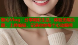 糖心Vlog：分享精彩生活，体验无限乐趣，上传编辑，记录你的每个心动瞬间