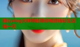 糖心vlog火辣导航带你畅游精彩生活每一天