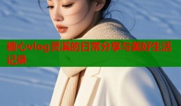 糖心vlog灵溪的日常分享与美好生活记录