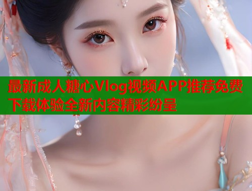 最新成人糖心Vlog视频APP推荐免费下载体验全新内容精彩纷呈