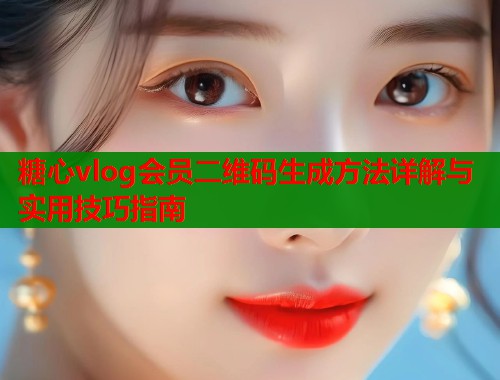 糖心vlog会员二维码生成方法详解与实用技巧指南